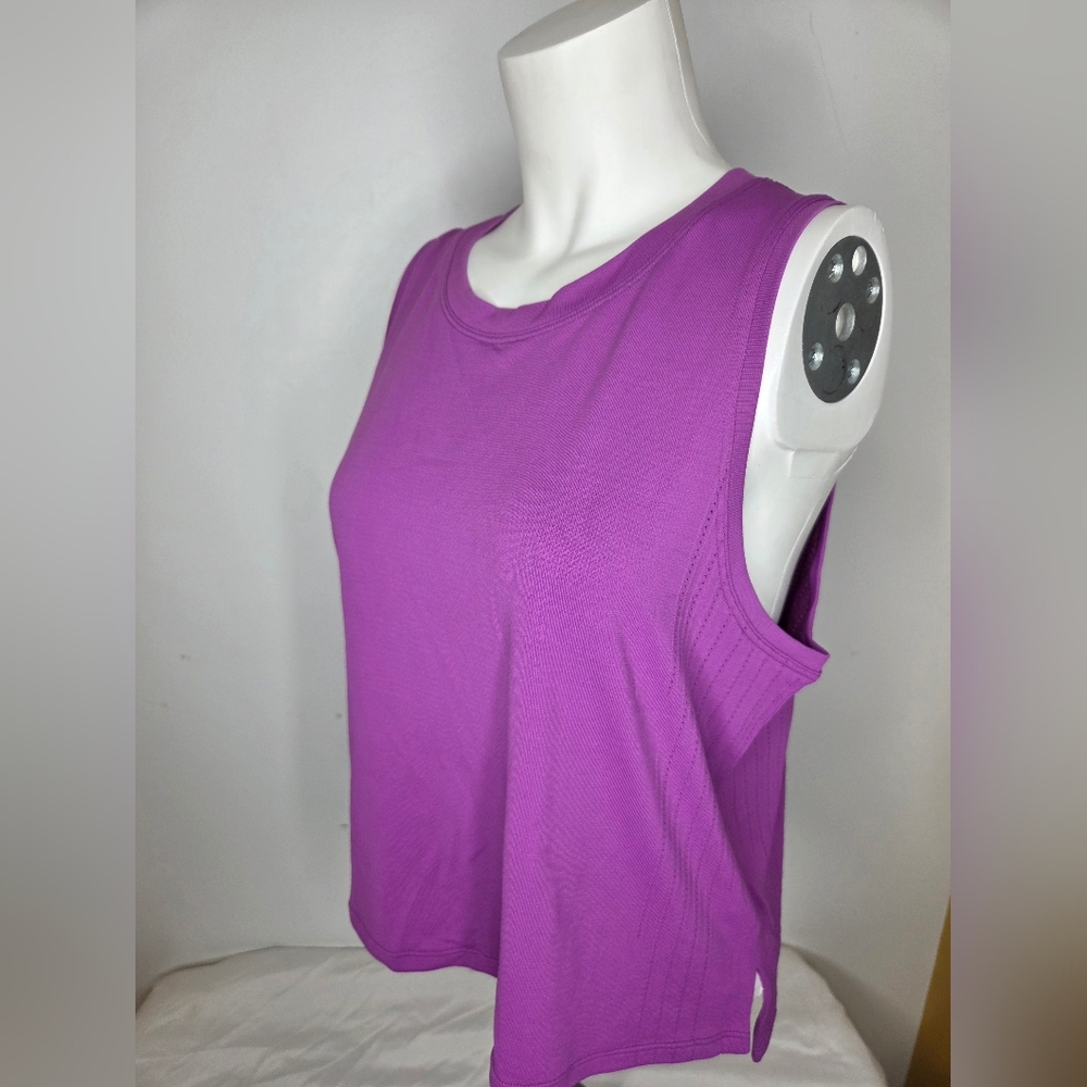 Lululemon Atletica ptp:20" (M/L) Sleeveless Vibrant PurpleTraining Muscle Tee